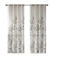 Madison Park Vera Sheer Grommet Top Single Curtain Panel