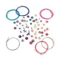 Make It Real Halo Charms 2-In-1 True Blue & Think Pink DIY Jewelry Kit