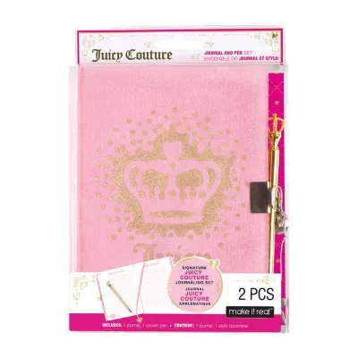Juicy Couture Velvet Locking Journal & Pen Set 2-pc. Kids Craft Kit