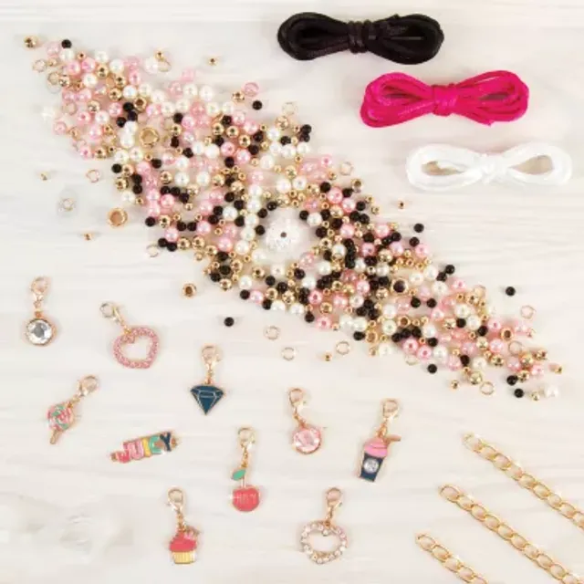  Make It Real - Juicy Couture Trendy Tassels Bracelet Making Kit  - Kids Jewelry Making Kit - DIY Beads & Charm Bracelet Making Kit for Girls  - Friendship Bracelets with Beads