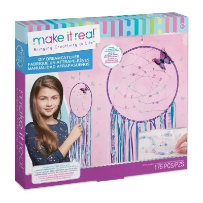 Make It Real DIY Dreamcatcher - Purple Pink Blue Butterfly