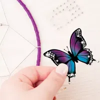 Make It Real DIY Dreamcatcher - Purple Pink Blue Butterfly