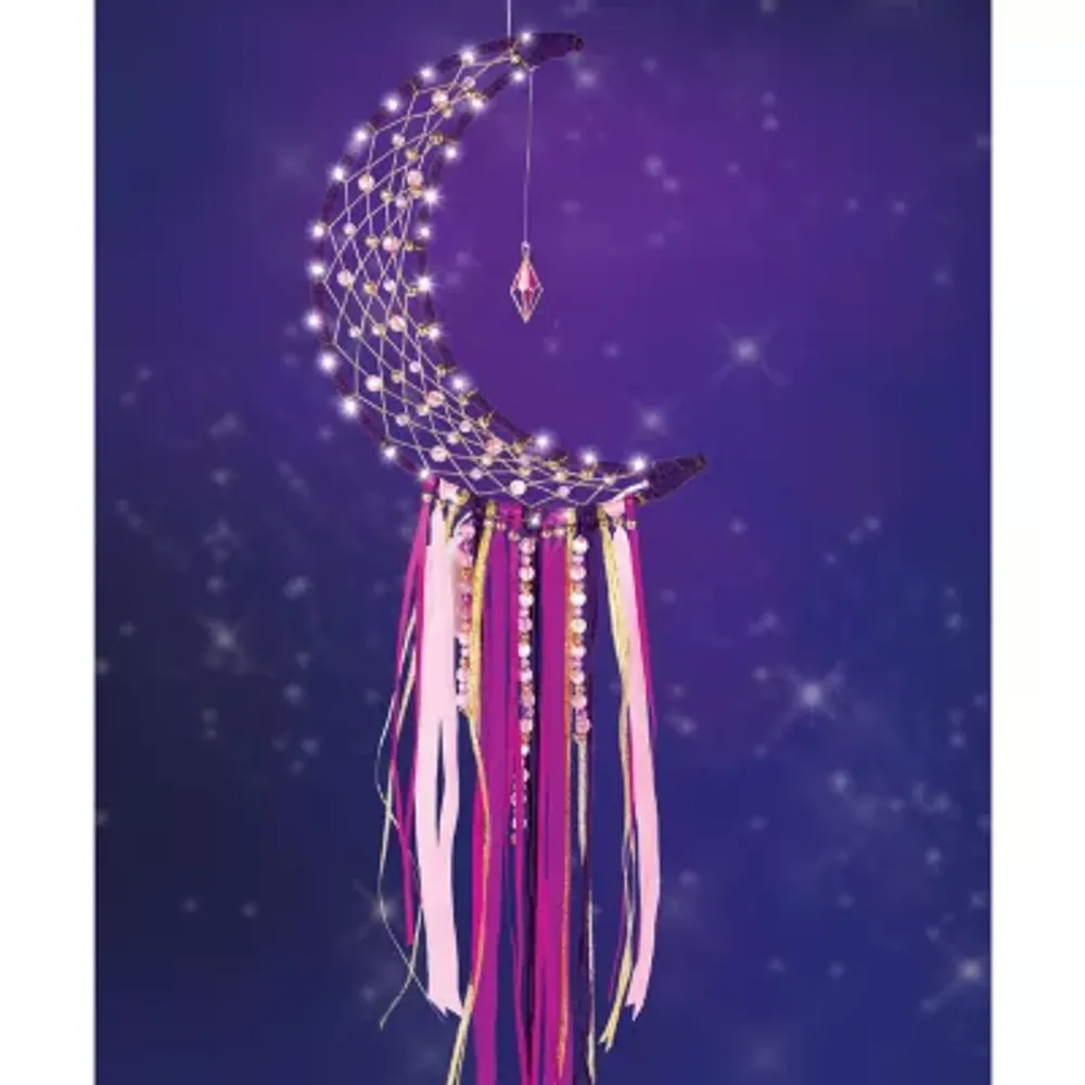 Make It Real DIY Lunar Dream Catcher with Lights - Purple Pink & Gold