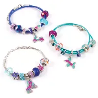 Make It Real Halo Charms Bracelets True Blue DIY Jewelry Kit