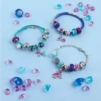 Make It Real Halo Charms Bracelets True Blue DIY Jewelry Kit