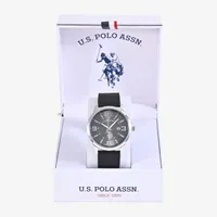 U.S. Polo Assn. Mens Black Strap Watch Usc50597jc