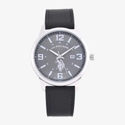 U.S. Polo Assn. Mens Black Strap Watch Usc50597jc