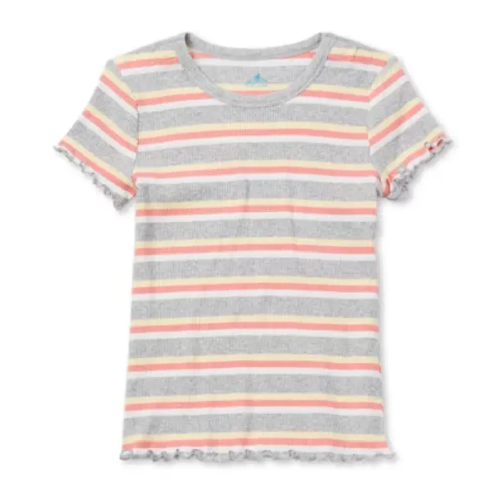 Thereabouts Little & Big Girls Round Neck Short Sleeve Graphic T-Shirt