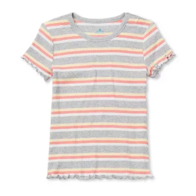 Thereabouts Little & Big Girls Adaptive Crew Neck Short Sleeve T-Shirt