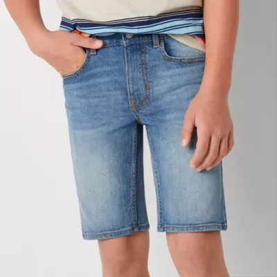 Thereabouts Little & Big Boys Stretch Fabric Adjustable Waist Denim Short