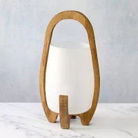 All the Rages Lalia Home Natural Wood Accented Table Lamp