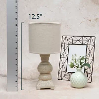 All the Rages Lalia Home Distressed Base Mini Table Lamp