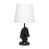 All the Rages Simple Designs Decorative Chess Horse Table Lamp