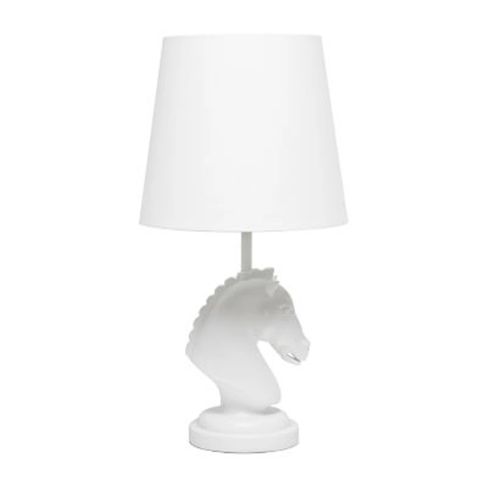 All the Rages Simple Designs Decorative Chess Horse Table Lamp