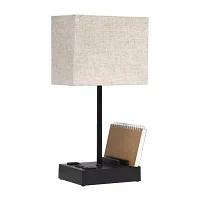 All the Rages Simple Designs 2 Usb Port Table Lamp