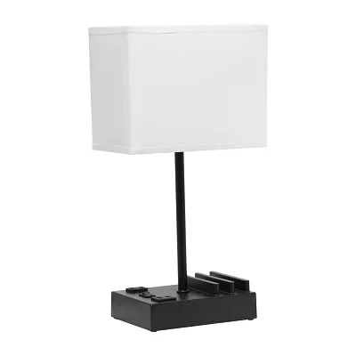 All the Rages Simple Designs 2 Usb Port Table Lamp