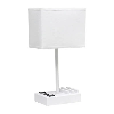 All the Rages Simple Designs 2 Usb Port Table Lamp