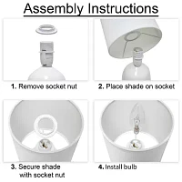 All the Rages Simple Designs Thimble Base Table Lamp