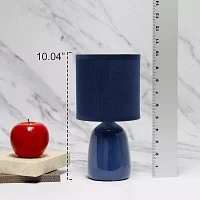 All the Rages Simple Designs Thimble Base Table Lamp