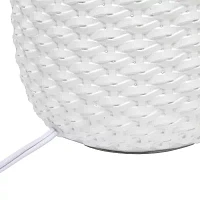 All the Rages Simple Designs Purled Texture Table Lamp