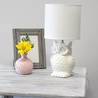 All the Rages Simple Designs Owl Table Lamp