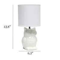 All the Rages Simple Designs Owl Table Lamp