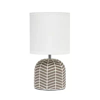 All the Rages Simple Designs Webbed Waves Base Table Lamp