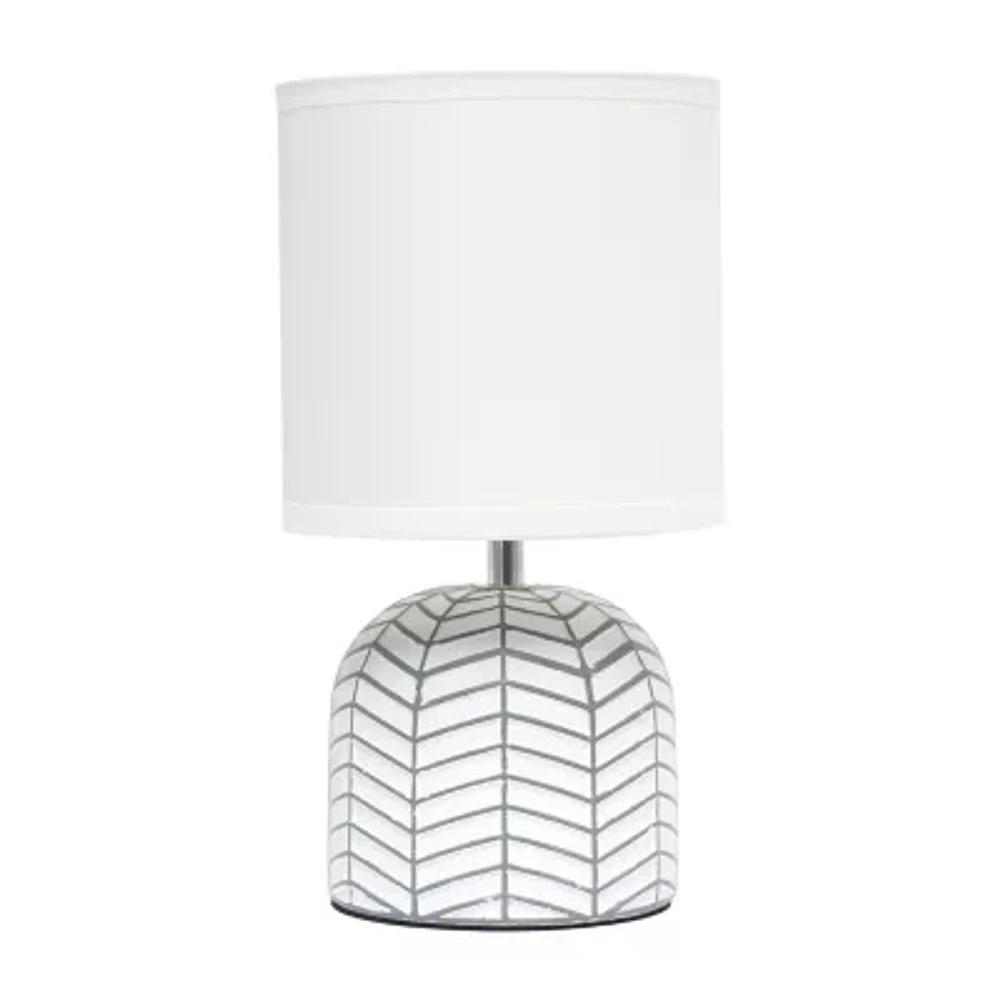 All the Rages Simple Designs Webbed Waves Base Table Lamp