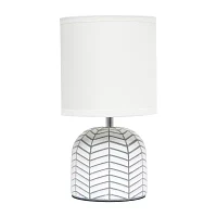 All the Rages Simple Designs Webbed Waves Base Table Lamp