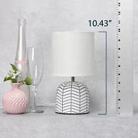 All the Rages Simple Designs Webbed Waves Base Table Lamp