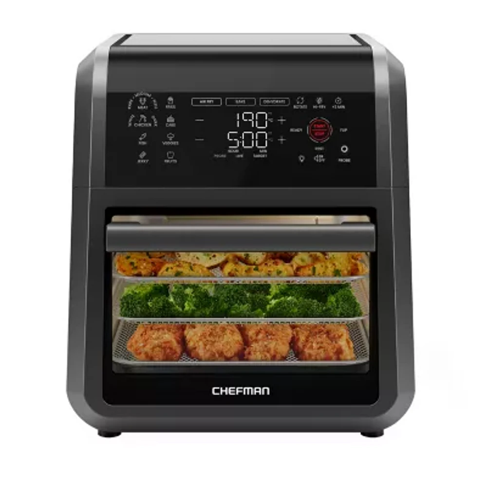 Chefman multifunctional digital Air Fryer + has rotisserie toaster oven