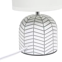 All the Rages Simple Designs Webbed Waves Base Table Lamp