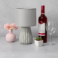 All the Rages Simple Designs Textured Pastel Table Lamp