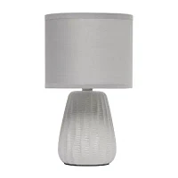 All the Rages Simple Designs Textured Pastel Table Lamp