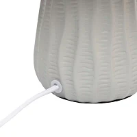 All the Rages Simple Designs Textured Pastel Table Lamp