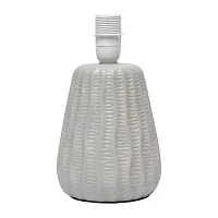 All the Rages Simple Designs Textured Pastel Table Lamp