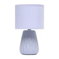 All the Rages Simple Designs Textured Pastel Table Lamp