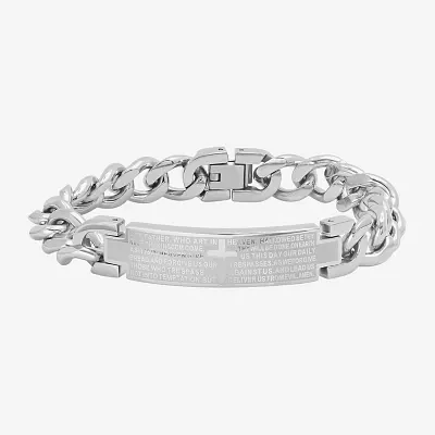 Mens Stainless Steel ID Bracelet