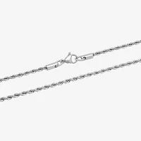 Mens Rope Stainless Steel Chain Necklace