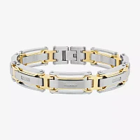 Stainless Steel 8 1/2 Inch Solid Link Link Bracelet