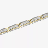 Stainless Steel 8 1/2 Inch Solid Link Link Bracelet