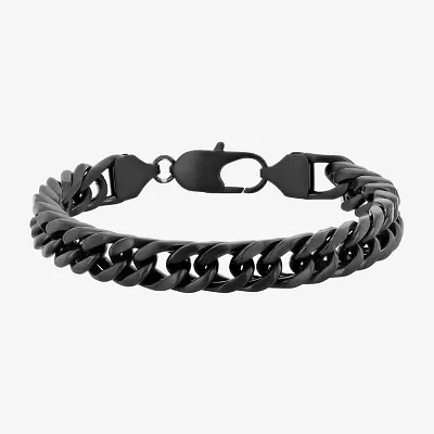 Stainless Steel Solid Curb Chain Bracelet