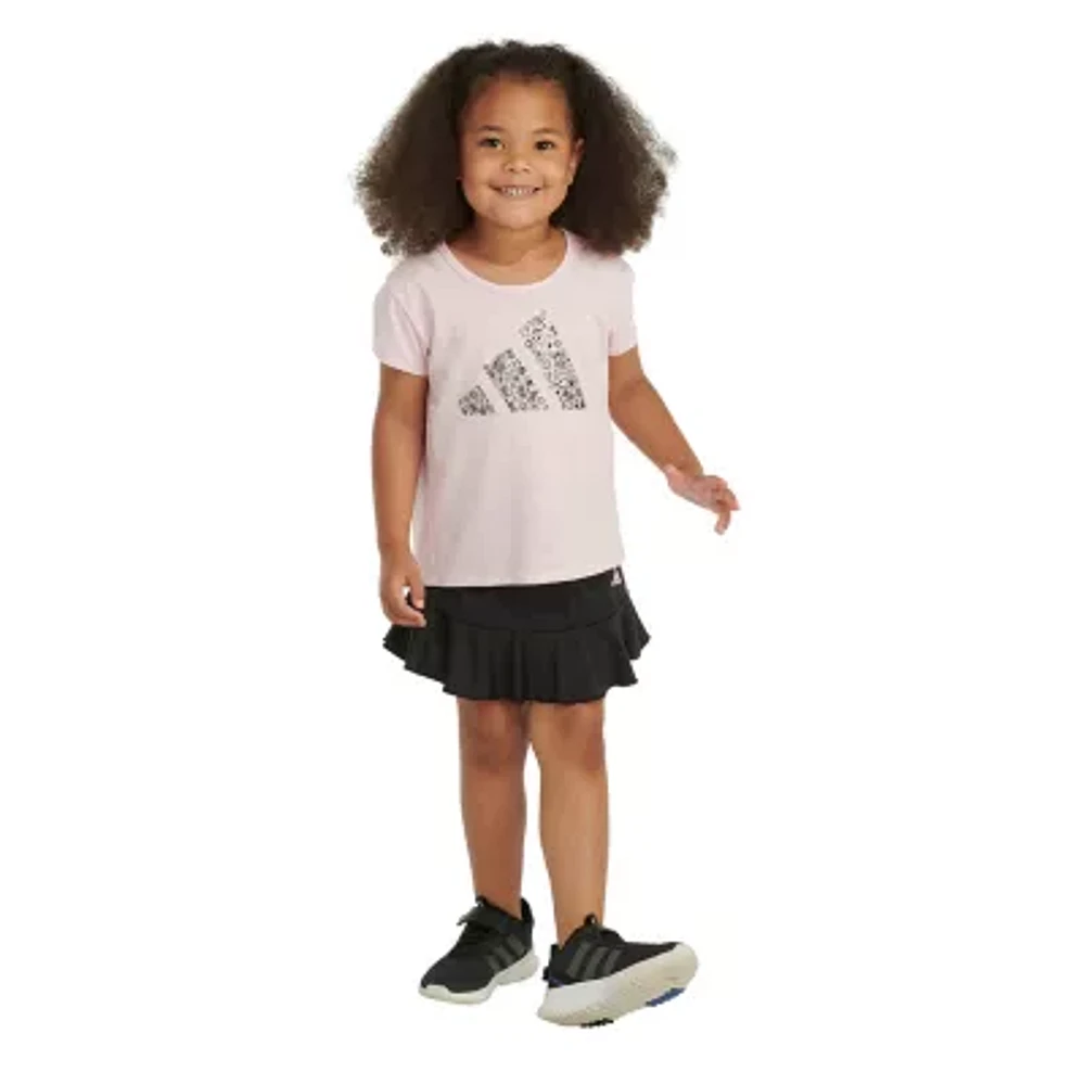 adidas Little Girls 2-pc. Skort Set