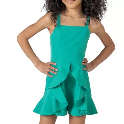 Rare Editions Big Girls Sleeveless Romper