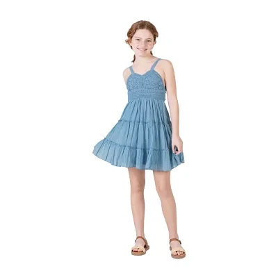 Rare Editions Big Girls Sleeveless A-Line Dress