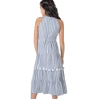 Rare Editions Big Girls Sleeveless Striped Maxi Dress