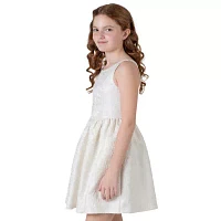 Rare Editions Big Girls Sleeveless Flower Girl Fit + Flare Dress