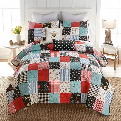 Donna Sharp Wild One Patch 3-pc. Embellished Quilt Set