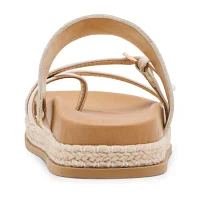 Madden Girl Callan Little & Big  Girls Criss Cross Strap Footbed Sandals