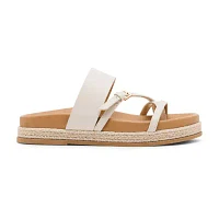 Madden Girl Callan Little & Big  Girls Criss Cross Strap Footbed Sandals
